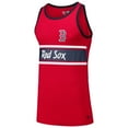 thumbnail image 2 of Men's New Era Red Boston Red Sox Jersey Ringer Tank Top, 2 of 3