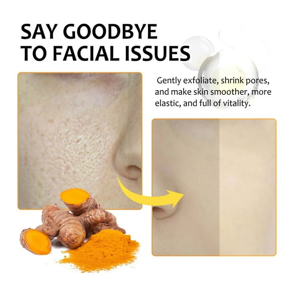 Xihbxyly Discos Limpiadores de Cúrcuma, Discos Exfoliantes Que Difuminan Las Manchas Oscuras, Discos Hidratantes con Vitamina B5, Solución Suave para La Renovación de La Piel, Uso Facial y Corporal,