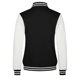 thumbnail image 2 of Gibobby Chaquetas de mujer ligeras largas mujer otoño Casual Patchwork Stand Collar botón abajo manga larga bolsillo abrigo chaqueta deporte al libre Top (Negro, S), 2 of 4