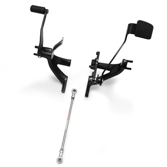 Para Harley Softail Rider Kit de control delantero estándar extendido con estribos 2018 en adelante (control delantero negro)