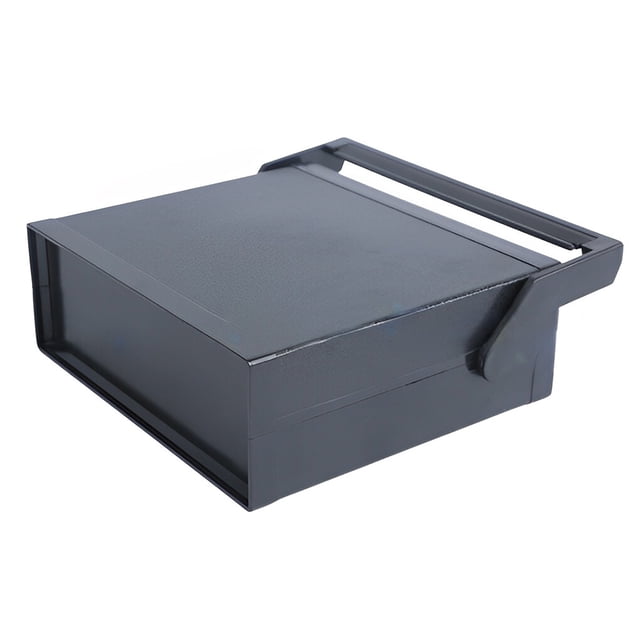 Wire Connectors Electronic Project Box Amplifier Shell Housing Solid Construction with Handle Enclosure Case for Electric Power Supplies Cyan gray