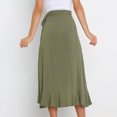 thumbnail image 4 of Lutabuo Jupe Décontractée Jupe Midi Irrégulière Asymétrique Fluide pour Femmes Fête d'Été, 4 of 7