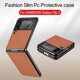 thumbnail image 2 of Funda de teléfono con pantalla plegable para Samsung Galaxy Z Flip3, carcasa dura de PC con patrón de fibra, todo envuelto, funda protectora xuanjing  unisex, 2 of 2