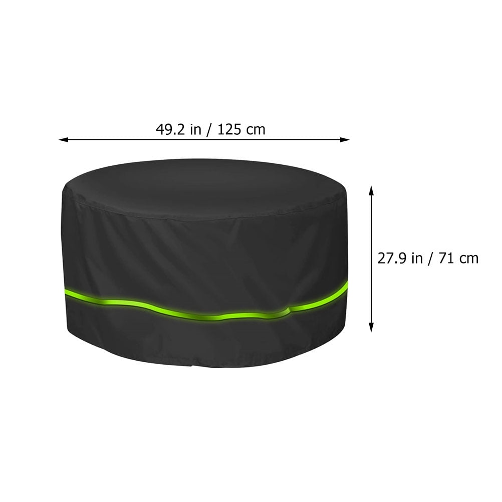 GOOHOCHY  Waterproof Table Cover Patio Furniture Covers Protectors Tarp Outdoor Black
