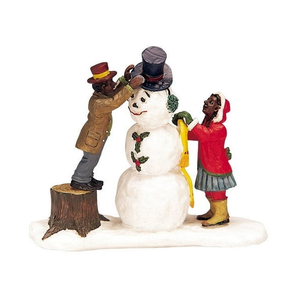LEMAX Dressing Mr. Snowman Figurine #32732