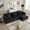 Black, variant on MOONMISS Chenille Upholstered L-Shape Comfy Oversized Modular Sectional Sleeper Sofa with Moveable Ottoman-Emerald
