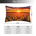 thumbnail image 2 of Kdxio Cotton Pillow Cases 20"x30" Pillowcases,Soft and Breathable Bedroom Pillow Cases-Sunset Golden Sunflower Field-No Pillow Core, 2 of 5