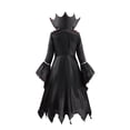 thumbnail image 3 of Disfraz de vampiro para niñas, traje de cuello alto, fantasma, novia, fantasía, carnaval, fiesta, manga acampanada, 2 a 11 años, 3 of 3