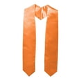 thumbnail image 3 of Estola de graduación Accesorios para togas de graduación Estola de honor de graduación de color sólido Naranja, 3 of 9