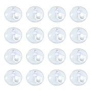 Uxcell Bathroom Suction Cup Hanging Hook Clear Smooth Hanger 3cm Diameter 16 Pack