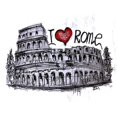 thumbnail image 2 of CafePress - I Love Rome Body Suit - Baby Light Bodysuit, Size Newborn - 24 Months, 2 of 4