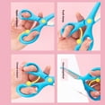 thumbnail image 4 of CHENMEI Kids Scissors Blunt Tip Scissor Preschool Training for Toddler & Children Anti Pinch Design Child Hand Coordination Development Tools Scrapbooking Supplies, 4 of 7