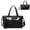 Black, variant on WANDF Gym Bag with Shoe Compartment for Men Women,Large Duffle Travel Bag with Detachable Shoulder Strap,Carry on Personal Item Bag, Waterproof Lightweight Weekender Overnight Bag(Black Bag)