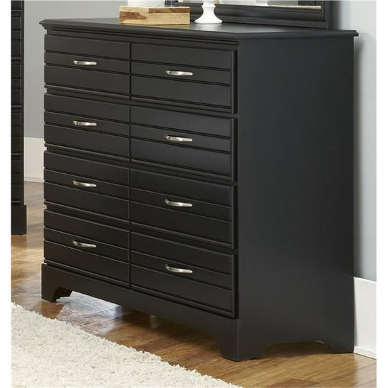 Carolina Furniture Works 505800 Dresser Tall 8 Drawer Black