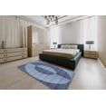 thumbnail image 4 of Ahgly Company Indoor Square Patterned Blue Novelty Area Rugs, 4' Square, 4 of 6