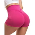 thumbnail image 5 of SAYFUT Butt Lifting Yoga Shorts for Women Tummy Control Leggings Textured Ruched Running Shorts Bottom, 5 of 7