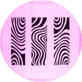 thumbnail image 1 of Ahgly Company Indoor Round Solid Pink Modern Area Rugs, 5' Round, 1 of 4