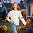 thumbnail image 6 of CAUYDY Halloween Sweatshirts for Girls Boys Spooky Ghost Pumpkin Graphic Pullover Long Sleeve Spooky Season T-shirt,, 6 of 6