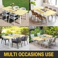 thumbnail image 5 of Yellow Bee Gnomes Table Cloths for 5 Foot Rectangle Tables, Spring Floral Daisy Farmhouse Patio Waterproof Elastic Fitted Tablecloths, Washable Rectangular Table Cover for Camping, 5 of 8
