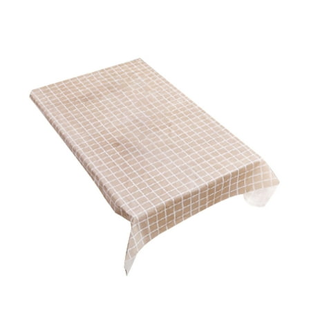 

Wanwan Waterproof Plaid Tablecloth Rectangle Table Cover Wedding Birthday Party Decor