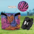 thumbnail image 6 of Haosy Colorful Palm Leaf Golf Mallet Putter Cover Strong Magnetic Leather Golf Club Headcover Closure, 6 of 7