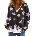 thumbnail image 2 of Puntoco Chaqueta Informal Con Botones Y Estampado De Moda Para Mujer, 2 of 5
