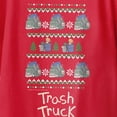 thumbnail image 3 of Trash Truck Sweater Stack Pattern Youth T Shirt (Red, XS-XL), 3 of 4