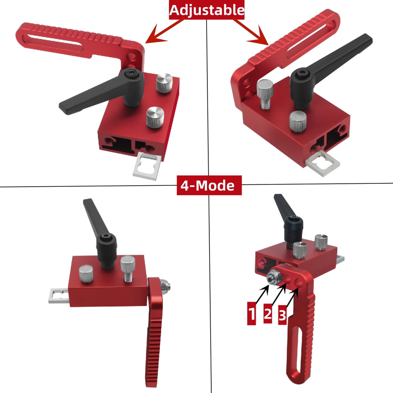 75-Type Aluminum Profile Fence Miter T-Track Bandsaw Jigs T-Slot Track Stop Woodworking Table Saw Backer Tool