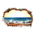 thumbnail image 1 of Decoraciones de pared de fondo 3D BLESIY paisaje de playa, 1 of 7