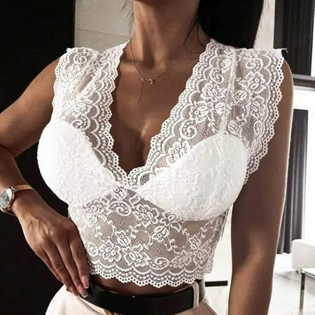 

Aayomet Lingerie For Women Naughty Play Women Lingerie Set Two Piece Lace Bra and Panty Set Bralette Sleepwear White M