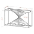 thumbnail image 7 of Furniture of America Lesto Contemporary Glass Top Console Table in Gold, 7 of 7