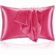 thumbnail image 1 of Chenchen Satin Pillowcase for Hair and Skin, Super Soft and Cooling Similar to Silk Pillow Cases 2 Pack with Envelope Closure, Gift for Women Men(20"x26" Standard Size, Hot Pink), 1 of 1