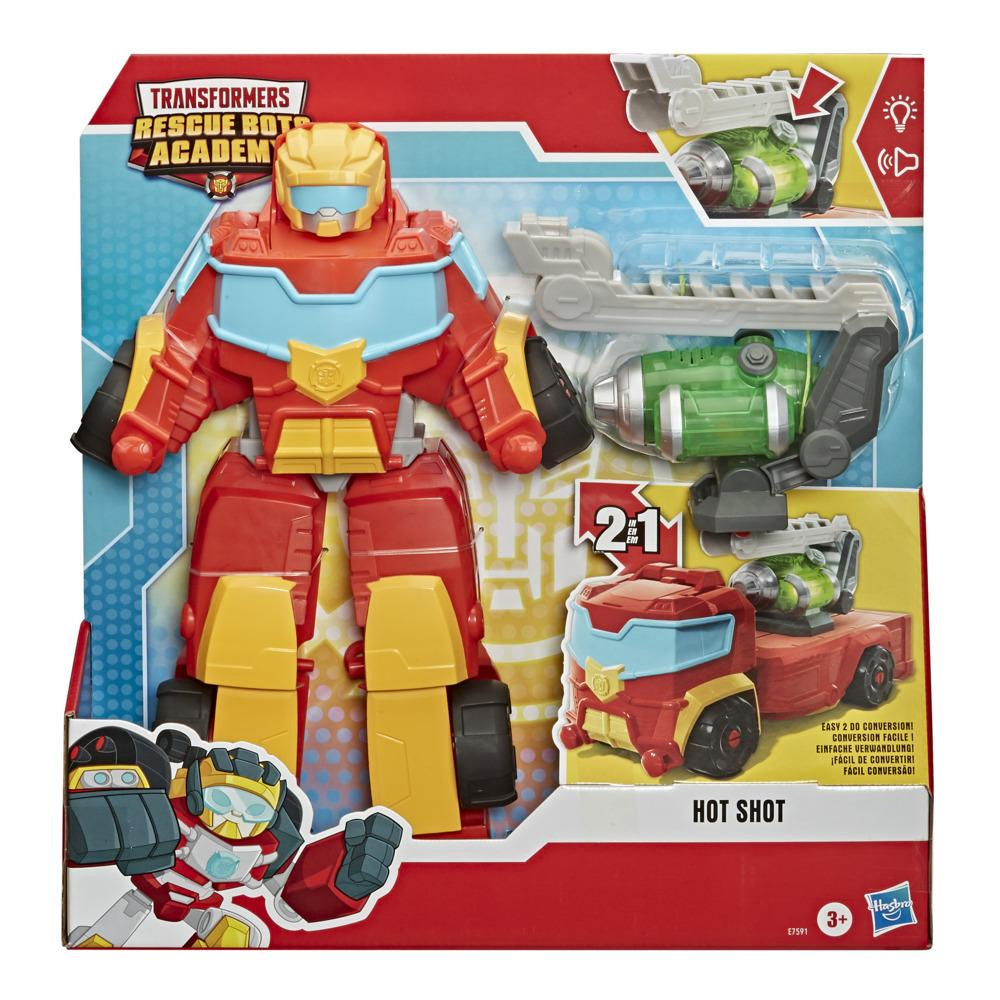 Playskool Transformers: Rescue Bots Academy Hot Shot Kids Toy Action Figure for Boys and Girls (15”) - image 3 of 4
