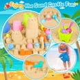 thumbnail image 4 of Castillo de arena REZUCREY de Beach Toys con 4 baldes y palas, 34 piezas, 4 of 6