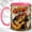 Pink, variant on Guitar Skeleton Coffee Mug, Folk Music Skull Mug, Ceramic 11 oz