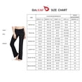 thumbnail image 2 of Baleaf Women's 30" Bootcut Regular/Tall High Waisted Yoga Pants Bootleg Jazz Cotton Pants Black Size L, 2 of 4