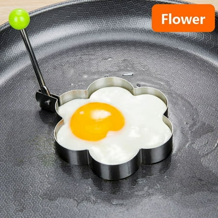 

Stainless Steel Fried Egg Shaper Omelette Pancake Ring Cute Shape Egg Mold Breakfast Tempura Sandwich Teppanyaki Cooking Tool
