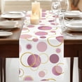thumbnail image 3 of Table Runners 72 Inches Long Dress Scarves, Pin Polka Dots Farmhouse Kitchen/Dining Table Runner, Coffee Tablerunners, Modern Abstract Art 16x72 Inch, 3 of 9