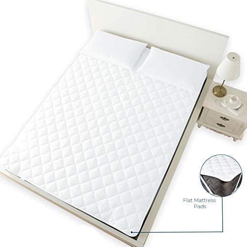 Canadian Linen Flat Mattress Pad, Premium 3 OZ Polyester Fill Mattress