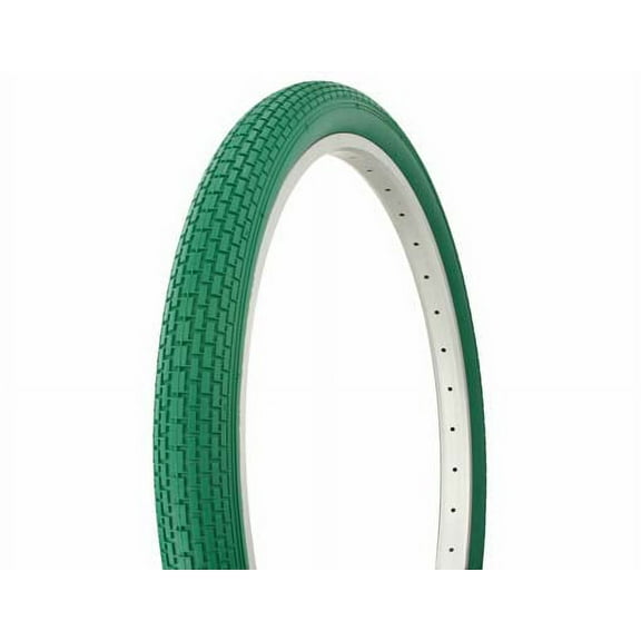 Tire Duro 26" x 2.125" Green/Green Side Wall HF-120A. Bicycle tire, bike tire, beach cruiser bike tire, cruiser bike tire