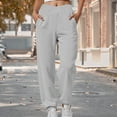 thumbnail image 2 of TTUHYWXI Women Sweatpants with Pockets Casual Low Rise Elastic Waisted Comfy Relaxed Fit Workout Joggers (Grey, S), 2 of 4