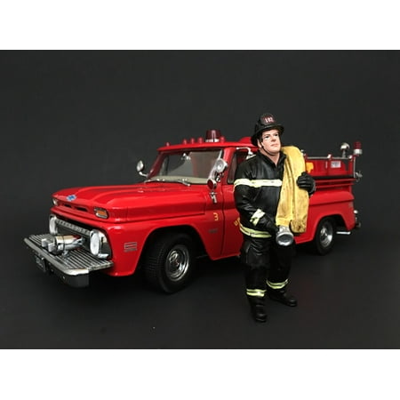 Hero Firefighter Figurine - Firefighter Job Done Figurine / Figure For 1:24 Models by American Diorama