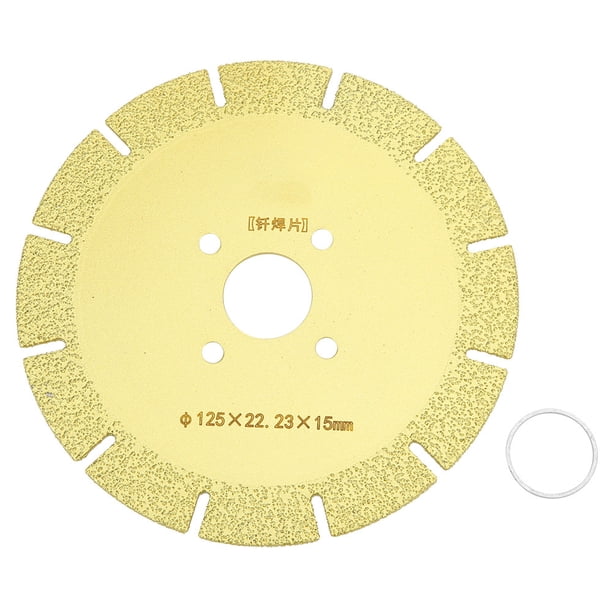Disco de corte de diamante para hierro fundido, fibra de vidrio y mármol, 125 x 22,23 x 15 mm