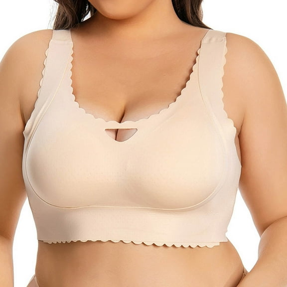 Itsame Veryday Balconette Bras for Women Seamless Bra Push-Up Bra Nursing Bras Beige Size XL
