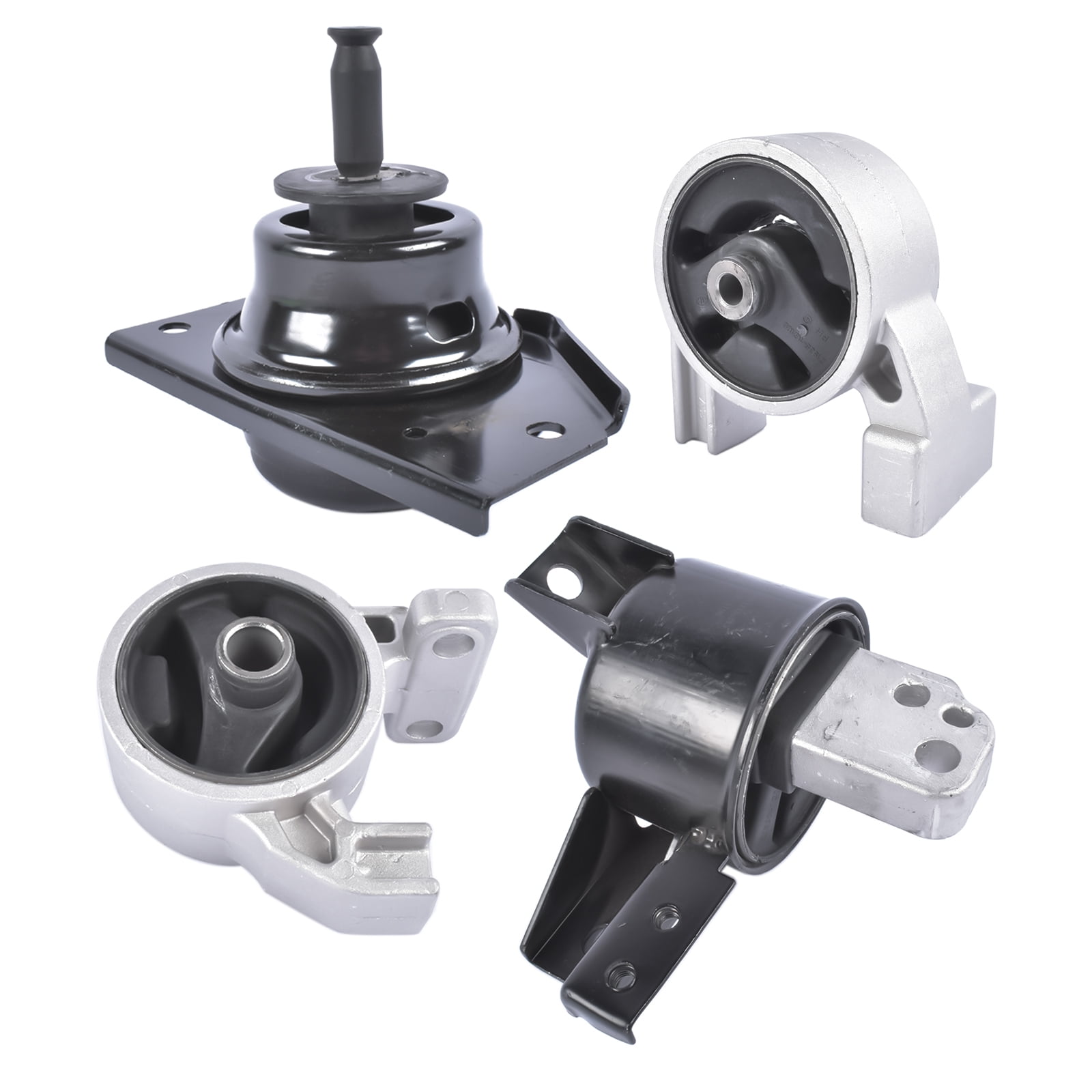 GELUOXI 4Pcs Motor Torque Strut Transmission Mount Kit for Hyundai Accent Kia Rio Rio5 Hatchback Sedan 2006-2011