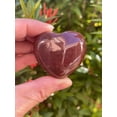 thumbnail image 3 of Strawberry Quartz Gemstone Hearts, Polished Strawberry Quartz Puffy Hearts, Strawberry Quartz Palm Stone, Strawberry Quartz Heart (5 Hearts）, 3 of 9