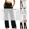 thumbnail image 4 of TaTaai Womens High Waist Wide Leg Yoga Pants with Pockets Loose Casual Trousers Bottoms for Daily Gym Summer, 4 of 8