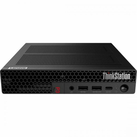 Lenovo ThinkStation P3 30H00076US Workstation - 1 Core i7 14th Gen i7-14700 - vPro Technology - 64 GB - 2 TB SSD - Tiny - Black - Intel Q670 Chip - Windows 11 Pro - UHD Graphics 770 Graphics - NVMe...