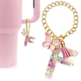 thumbnail image 2 of Amor Colgante Brillo Borla Resina Decorativa Mariposa Color Letra Clave, 2 of 3