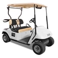 thumbnail image 3 of 10L0L Golf Cart Seat Cover Set for EZGO TXT RXV & Club Car DS Front Seat, Black Beige - S, 3 of 9